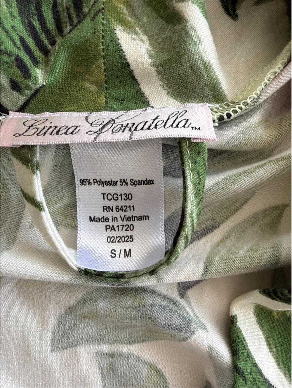 NWT Linea Donatella Tropical Palm Toucan  S/M Small Medium Robe - Picture 3 of 5
